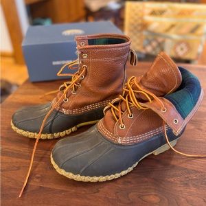 Women's Bean Boots 8", Flannel-Lined Insulated